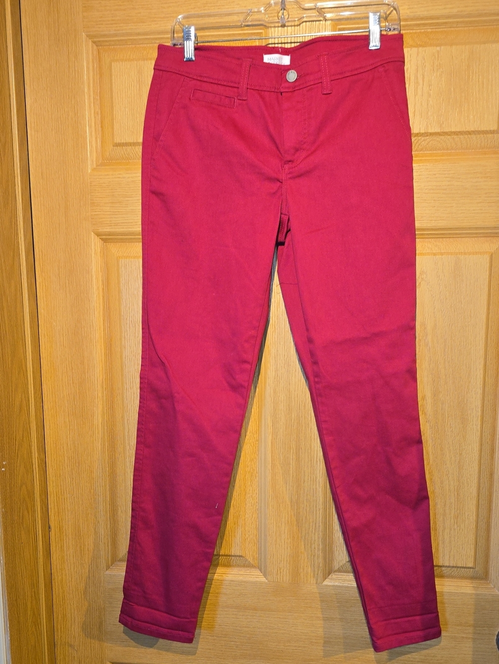 Market & Spruce Red Slim Trousers